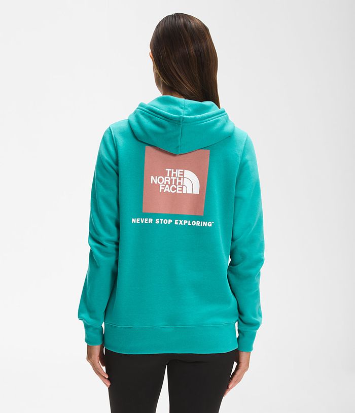 The North Face Hoodie Dames Box Nse Pullover SZDR54027 - Groen